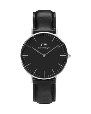 Daniel Wellington Classic Sheffield Black Dial Black Leather Strap Watch For Women - DW00100145 Buy Now By Daniel Wellington