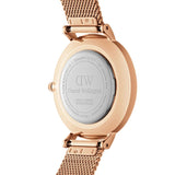 Daniel Wellington Classic Melrose Black Dial Rose Gold Mesh Bracelet Watch For Women - DW00100161 Buy Now By Daniel Wellington