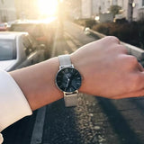 Daniel Wellington Classic Petite Sterling Black Dial Silver Mesh Bracelet Watch For Women - DW00100162 Buy Now By Daniel Wellington