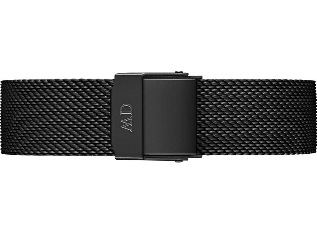 Daniel Wellington Petite Ashfield Black Dial Black Mesh Strap Watch For Women - DW00100202 Buy Now By Daniel Wellington