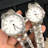 Daniel Wellington Iconic Link White Dial Silver Steel Strap Watch for Women - DW00100203 Buy Now By Daniel Wellington