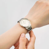 Daniel Wellington Iconic Link White Dial Silver Steel Strap Watch For Women - DW00100205 Buy Now By Daniel Wellington