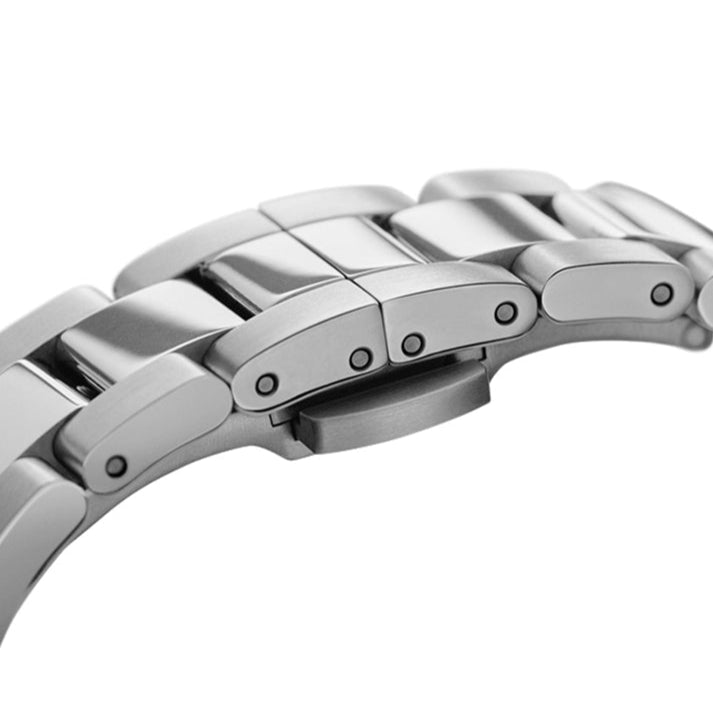 Daniel Wellington Iconic Link Black Dial Silver Steel Strap Watch For Women - DW00100206 Buy Now By Daniel Wellington