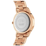 Daniel Wellington Iconic Link Black Dial Rose Gold Steel Strap Watch for Women - DW00100212 Buy Now By Daniel Wellington