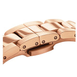 Daniel Wellington Iconic Link Analog Black Dial Rose Gold Steel Strap Watch For Women - DW00100214 Buy Now By Daniel Wellington