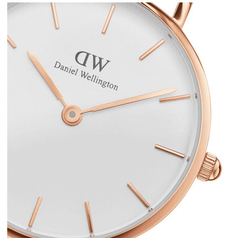 Daniel Wellington Classic Petite York White Dial Brown Leather Strap Watch For Women - DW00100176 Buy Now By Daniel Wellington