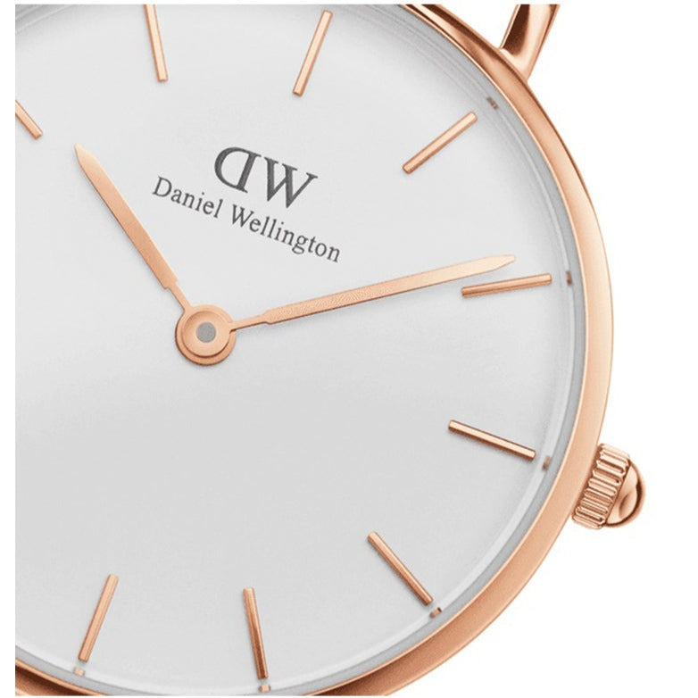 Daniel Wellington Classic Petite White Dial Rose Gold Mesh Bracelet Watch For Women - DW00100219 Buy Now By Daniel Wellington