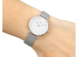 Daniel Wellington Petite Sterling White Dial Silver Mesh Bracelet Watch For Women - DW00100220 Buy Now By Daniel Wellington