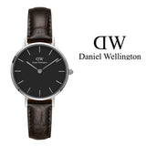 Daniel Wellington Classic Petite York Black Dial Brown Leather Strap Watch For Women - DW00100238 Buy Now By Daniel Wellington
