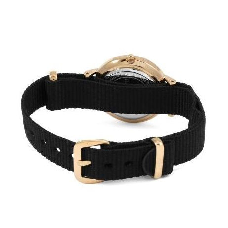 Daniel Wellington Petite Cornwall Black Dial Black Nylon Strap Watch for Women - DW00100247 Buy Now By Daniel Wellington