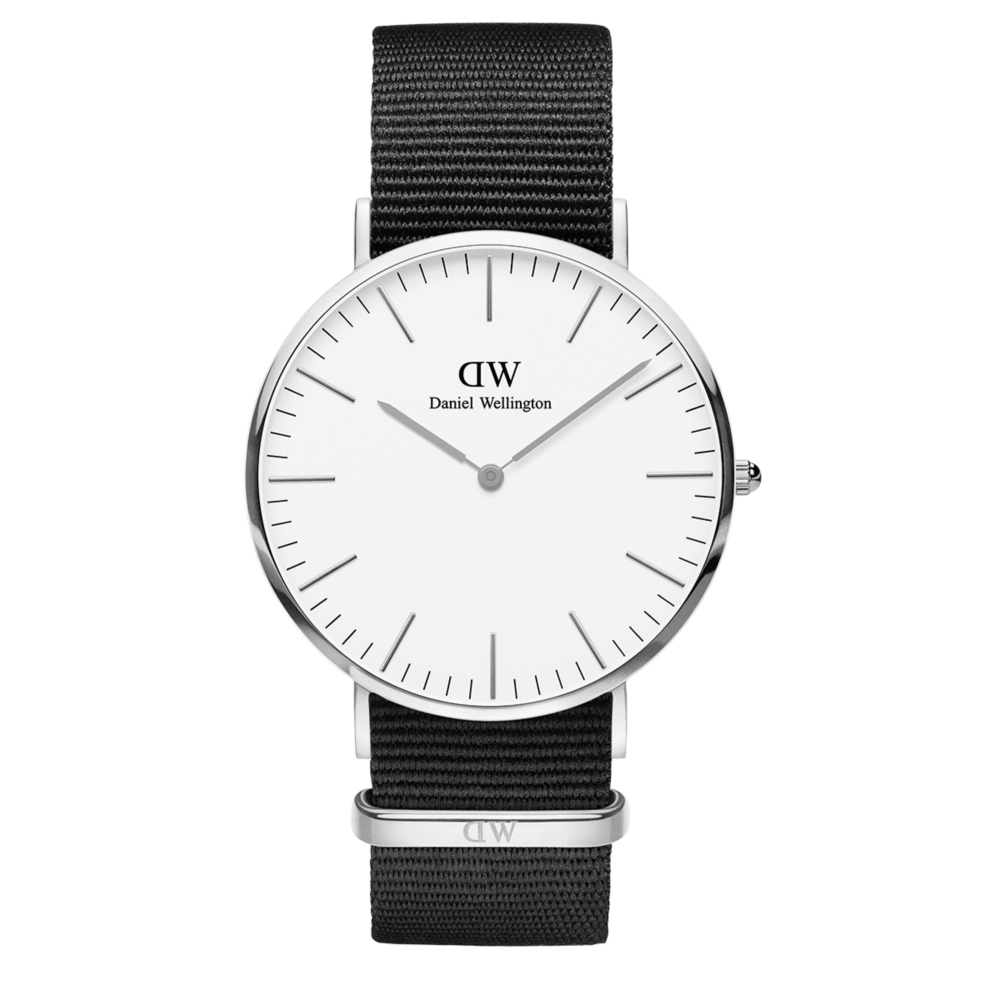 Daniel Wellington Classic Petite Cornwall White Dial Black Nylon Strap Watch For Women - DW00100252 Buy Now By Daniel Wellington