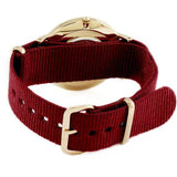 Daniel Wellington Classic Roselyn White Dial Maroon Nylon Strap Watch For Women - DW00100267 Buy Now By Daniel Wellington