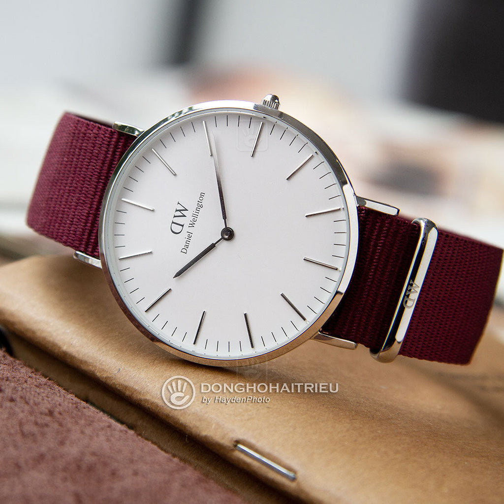 Daniel Wellington Classic Roselyn White Dial Red NATO Strap Watch For Women - DW00100268 Buy Now By Daniel Wellington