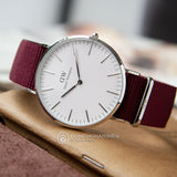 Daniel Wellington Classic Roselyn White Dial Red NATO Strap Watch For Women - DW00100268 Buy Now By Daniel Wellington