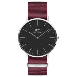 Daniel Wellington Classic Roselyn Black Dial Red NATO Strap Dial Watch For Women - DW00100270 Buy Now By Daniel Wellington