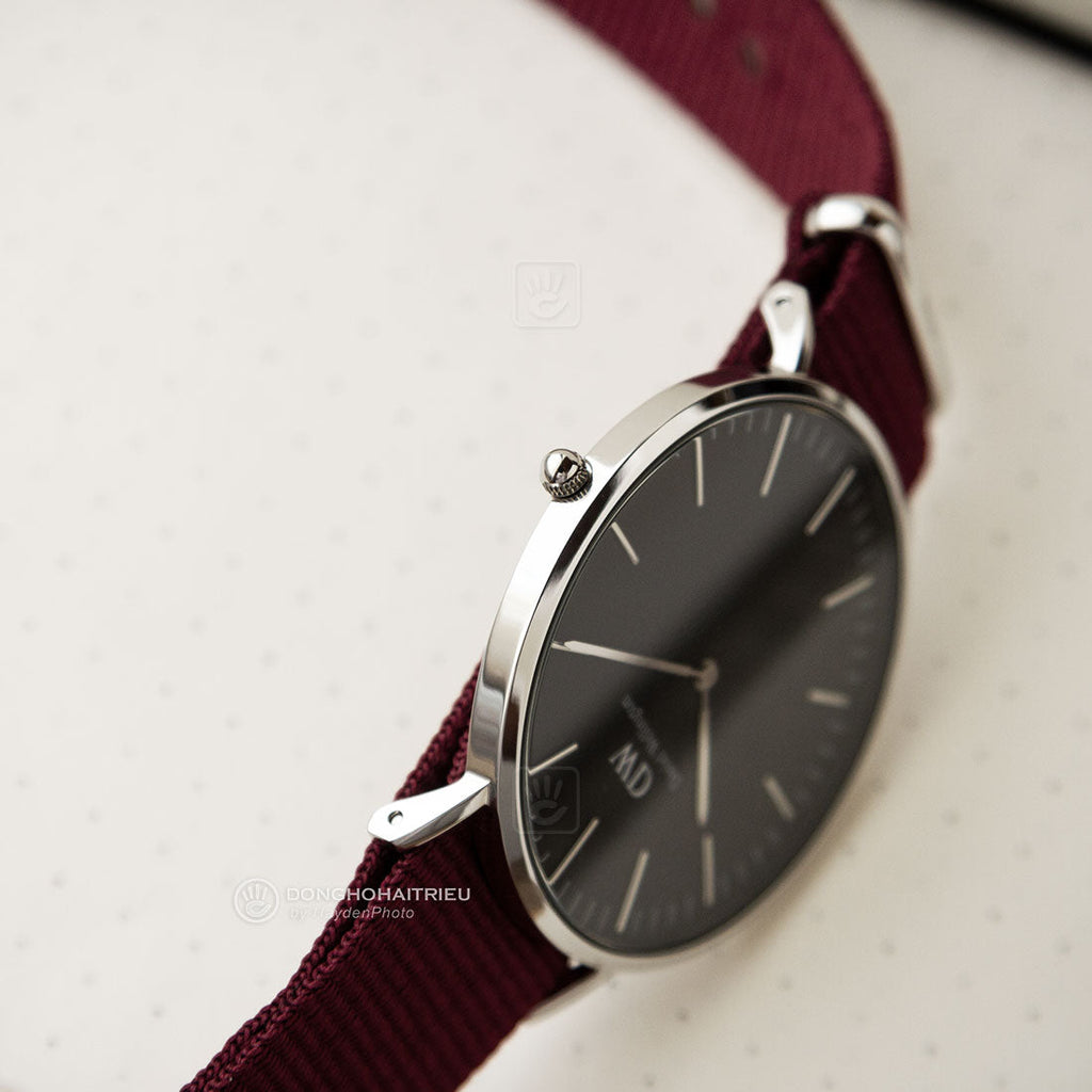 Daniel Wellington Classic Roselyn Black Dial Red NATO Strap Dial Watch For Women - DW00100270 Buy Now By Daniel Wellington