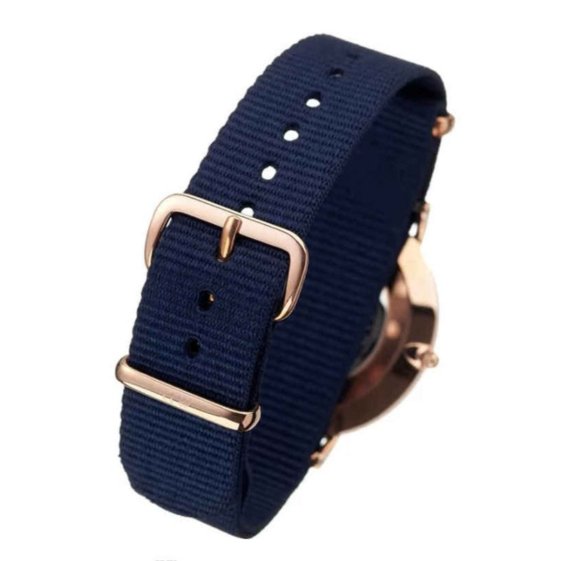 Daniel Wellington Classic Bayswater Black Dial Black NATO Strap Watch For Women - DW00100281 Buy Now By Daniel Wellington