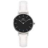 Daniel Wellington Classic Petite Bondi Black Dial White Leather Strap Watch For Women - DW00100284 Buy Now By Daniel Wellington