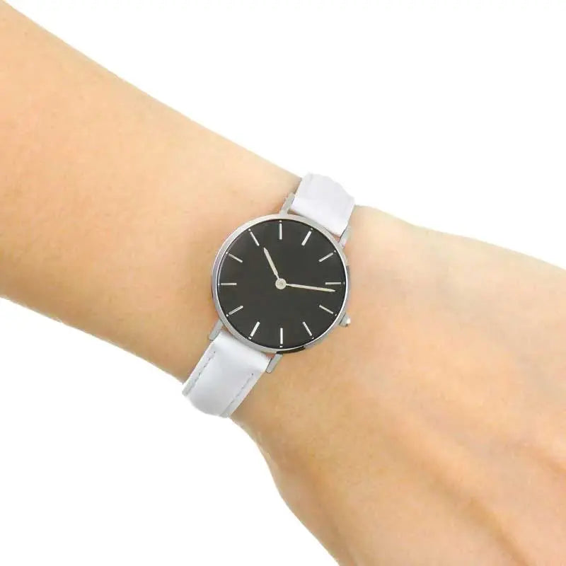 Daniel Wellington Classic Petite Bondi Black Dial White Leather Strap Watch for Women - DW00100286 Buy Now By Daniel Wellington