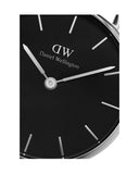 Daniel Wellington Petite Sterling Black Dial Silver Mesh Bracelet Watch For Women - DW00100304 Buy Now By Daniel Wellington