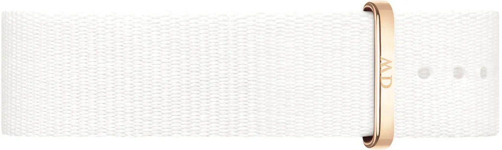 Daniel Wellington Classic Dover White Dial White Nylon Strap Watch For Women - DW00100309 Buy Now By Daniel Wellington