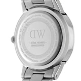Daniel Wellington Iconic Link Black Dial Silver Steel Strap Watch For Women - DW00100342 Buy Now By Daniel Wellington