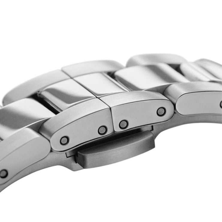 Daniel Wellington Iconic Link Black Dial Silver Steel Strap Watch For Women - DW00100342 Buy Now By Daniel Wellington