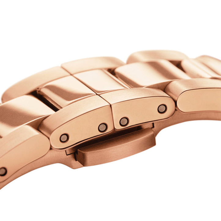 Daniel Wellington Iconic Link White Dial Gold Steel Strap Watch For Men - DW00100343 Buy Now By Daniel Wellington