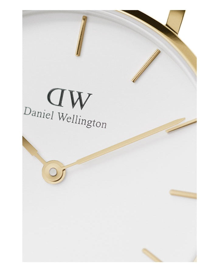 Daniel Wellington Classic Petite White Dial Gold Mesh Bracelet Watch For Women - DW00100348 Buy Now By Daniel Wellington
