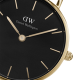Daniel Wellington Petite Evergold Black Dial Gold Mesh Strap Watch For Women - DW00100345 Buy Now By Daniel Wellington