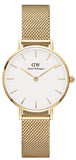 Daniel Wellington Classic Petite Evergold White Dial Gold Mesh Bracelet Watch For Women - DW00100350 Buy Now By Daniel Wellington