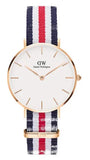 Daniel Wellington Petite Canterbury White Dial Three Tone Nylon Strap Watch For Women - DW00100357 Buy Now By Daniel Wellington