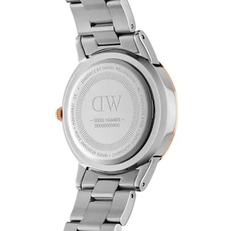 Daniel Wellington Iconic Link White Dial Two Tone Steel Strap Watch For Women - DW00100358 Buy Now By Daniel Wellington