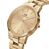 Daniel Wellington Iconic Link Unitone Gold Dial Gold Steel Strap Watch For Women - DW00100403 Buy Now By Daniel Wellington