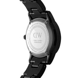Daniel Wellington Iconic Link Ceramic Black Dial Black Steel Strap Watch For Women - DW00100415 Buy Now By Daniel Wellington