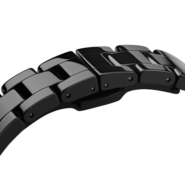 Daniel Wellington Iconic Link Ceramic Black Dial Black Steel Strap Watch For Women - DW00100415 Buy Now By Daniel Wellington