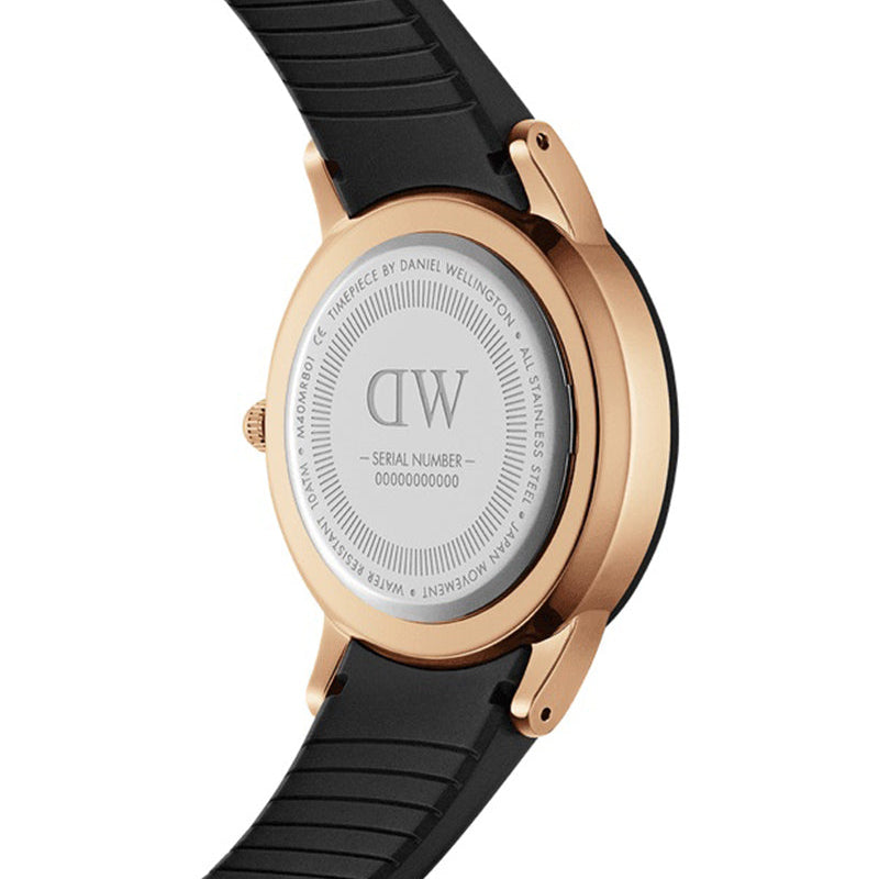 Daniel Wellington Iconic Motion Black Dial Rubber Strap Watch For Women - DW00100426 Buy Now By Daniel Wellington