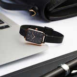 Daniel Wellington Quadro Ashfield Black Dial Black Mesh Strap Watch For Women - DW00100433 Buy Now By Daniel Wellington