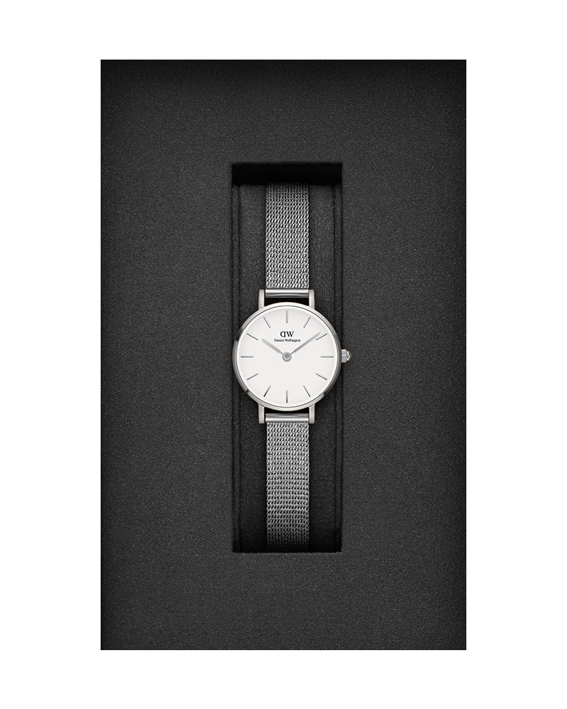 Daniel Wellington Classic Petite Sterling White Dial Silver Mesh Bracelet Watch for Women - DW00100442 Buy Now By Daniel Wellington