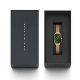 Daniel Wellington Pressed Melrose Emerald Green Rose Gold Mesh Strap Watch For Women - DW00100445 Buy Now By Daniel Wellington