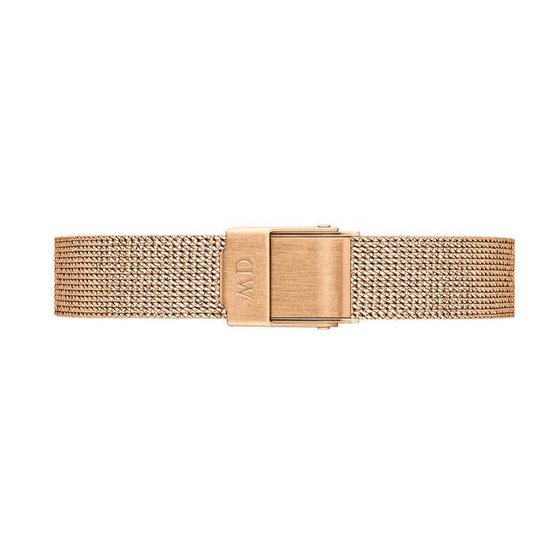 Daniel Wellington Petite Pressed Melrose White Dial Gold Mesh Bracelet Watch For Women - DW00100447 Buy Now By Daniel Wellington