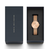 Daniel Wellington Petite Rose Gold Dial Rose Gold Mesh Bracelet Watch For Women - DW00100470 Buy Now By Daniel Wellington