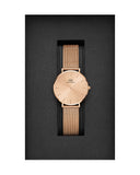 Daniel Wellington Petite Rose Gold Dial Rose Gold Mesh Bracelet Watch For Women - DW00100471 Buy Now By Daniel Wellington
