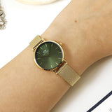 Daniel Wellington Petite Emerald Green Dial Gold Mesh Strap Watch For Women - DW00100479 Buy Now By Daniel Wellington