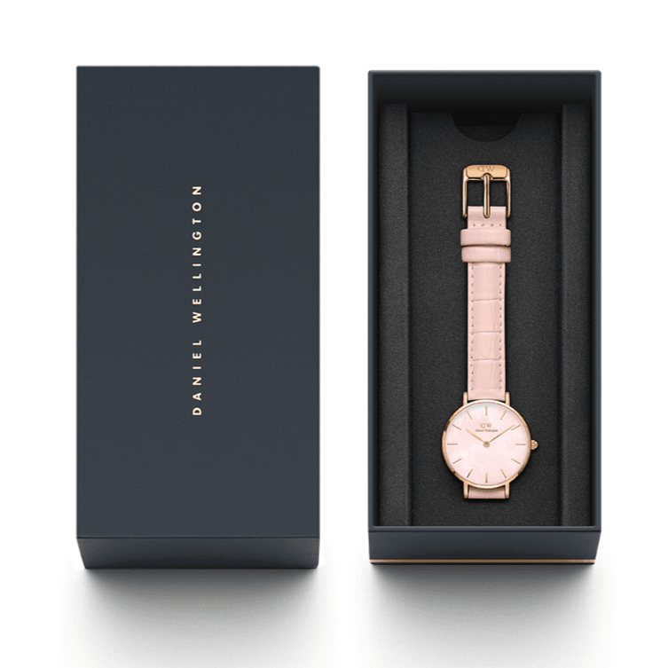 Daniel Wellington Petite Rouge Pink Dial Pink Leather Strap Watch For Women - DW00100511 Buy Now By Daniel Wellington
