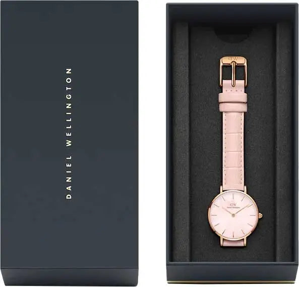 Daniel Wellington Petite Rouge Pink Dial Pink Leather Strap Watch For Women - DW00100511 Buy Now By Daniel Wellington