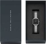 Daniel Wellington Quadro Studio Black Dial Silver Mesh Strap Watch For Women - DW00100522 Buy Now By Daniel Wellington