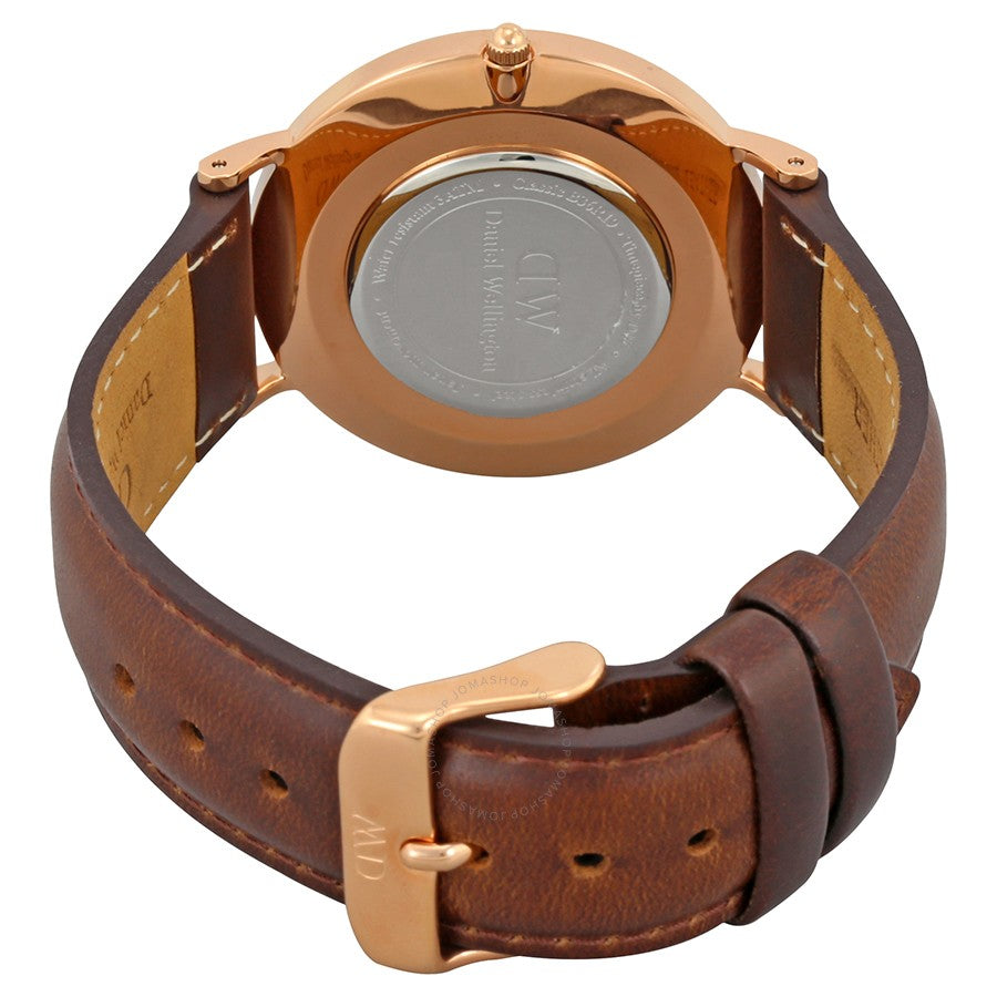 Daniel Wellington Classic Bristol Black Dial Brown Leather Strap Watch for Men - DW00100137 Buy Now By Daniel Wellington