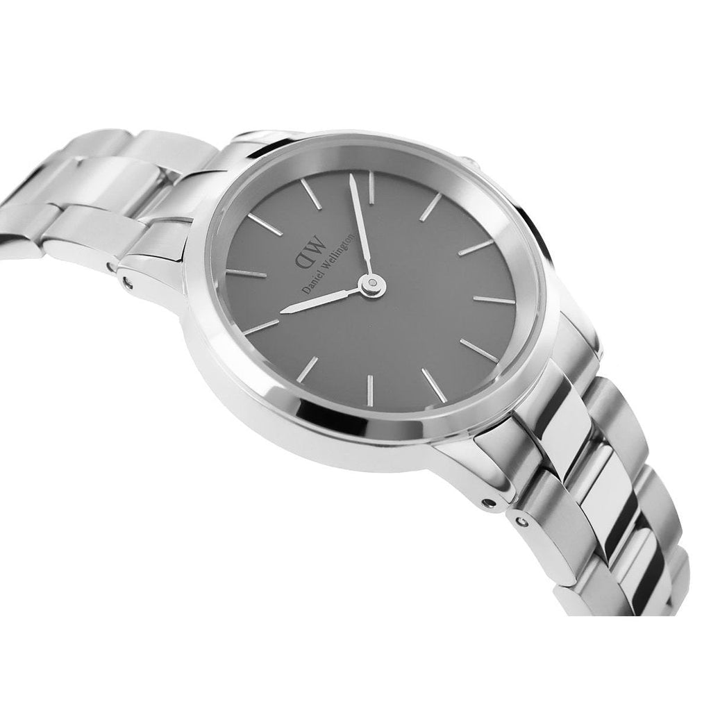 Daniel Wellington Link Grey Dial Silver Steel Strap Watch For Men - DW00100328 Buy Now By Daniel Wellington