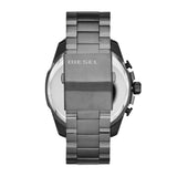Diesel Mega Chief Chronograph Blue Dial Black Steel Strap Watch For Men - DZ4329 Buy Now By Diesel